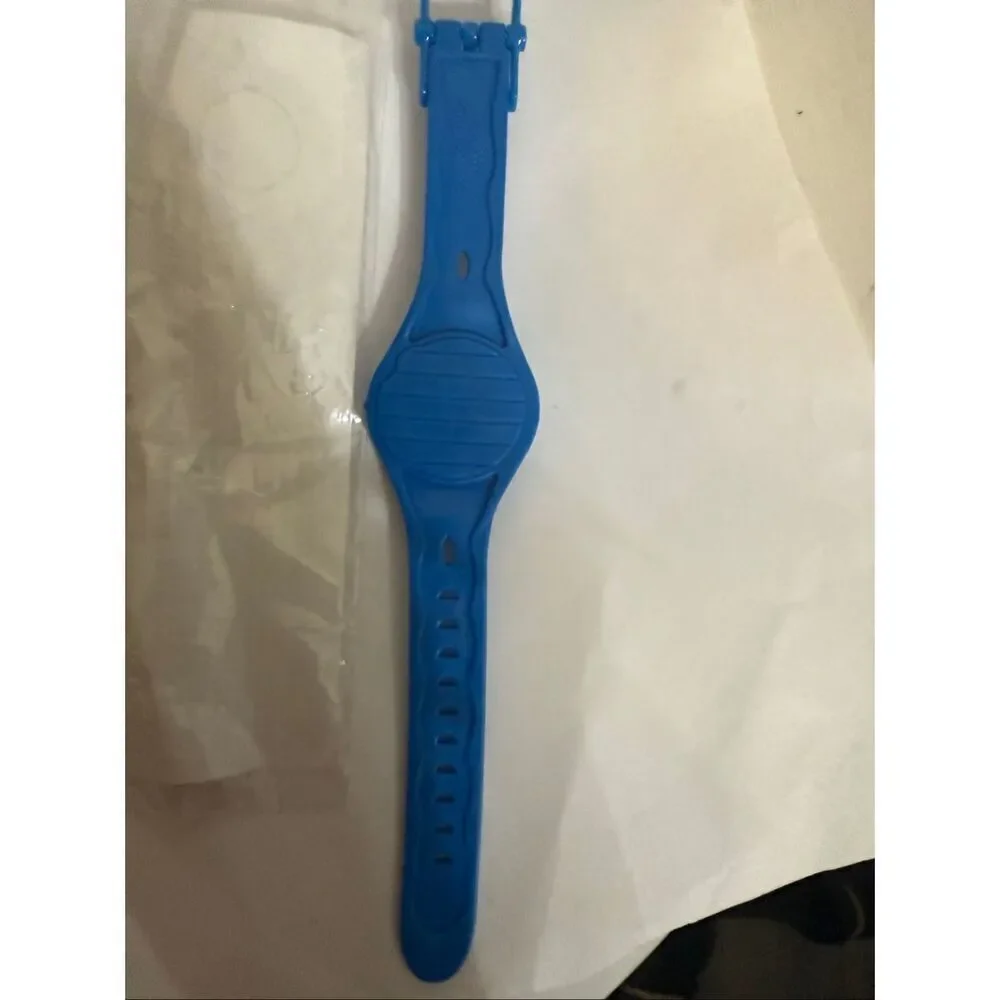 Vtg Simpsons Kids 2002 Bart Skateboarding Holographic Wrist Watch Blue OS NWOT